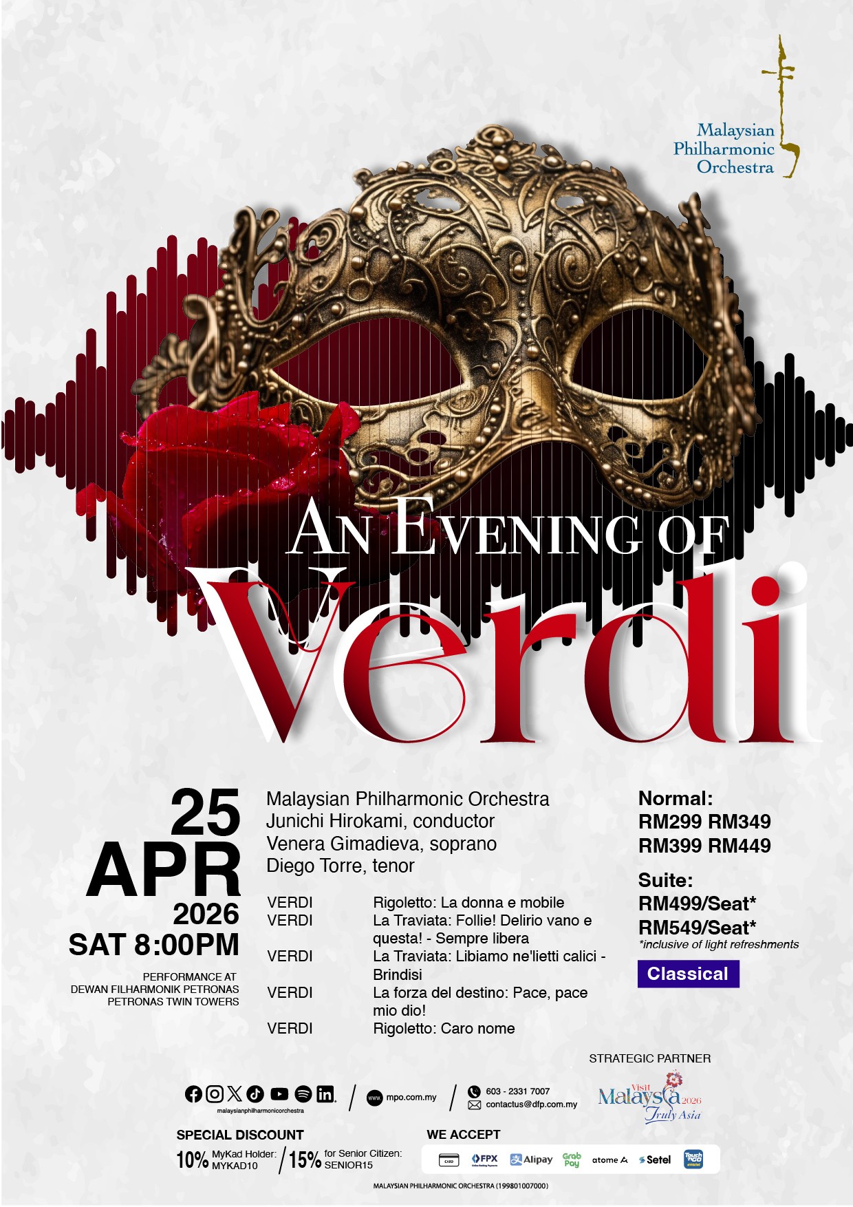 An Evening of Verdi's Masterpieces with MPO at DFP event poster