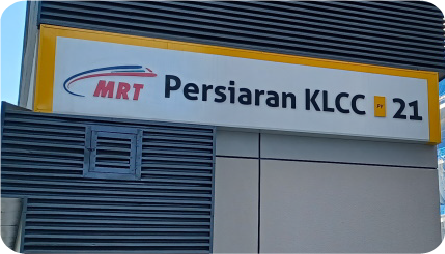 Premium parking direction signage