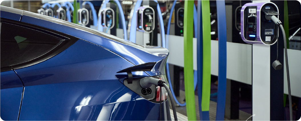 Electric vehicle charging bays at KLCC parking facility