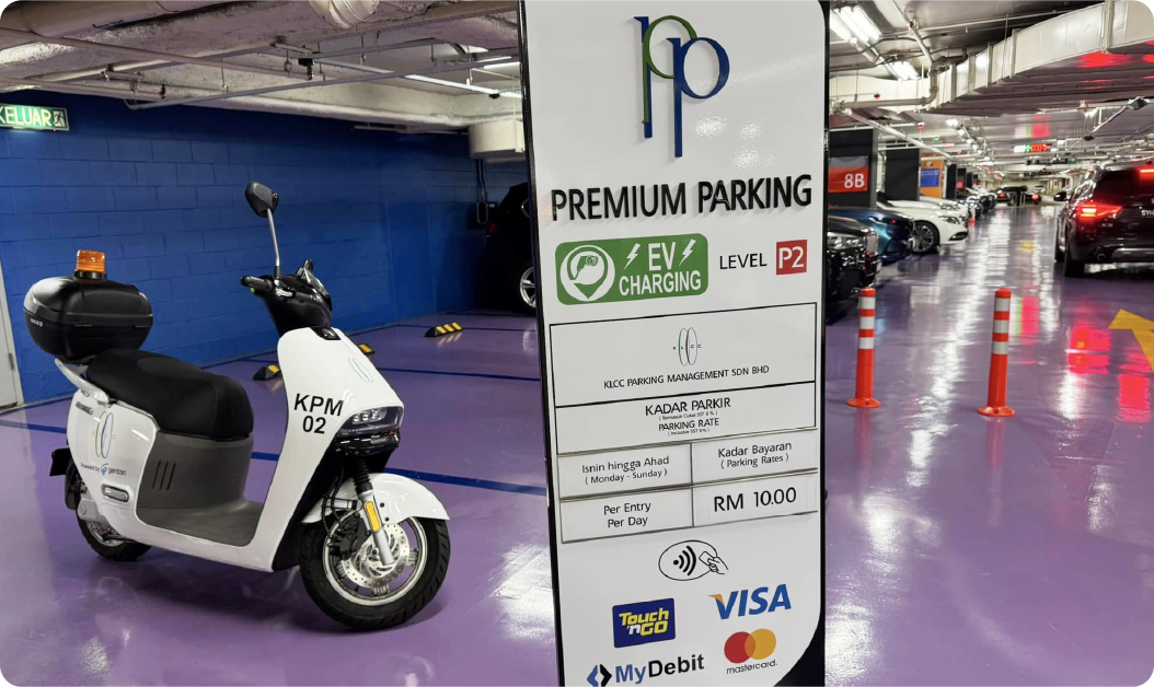 Premium parking area at KLCC